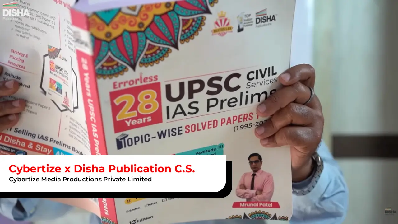 Cybertize Media Productions × Disha Publications: Ad Film Campaign & Mass Engagement Success