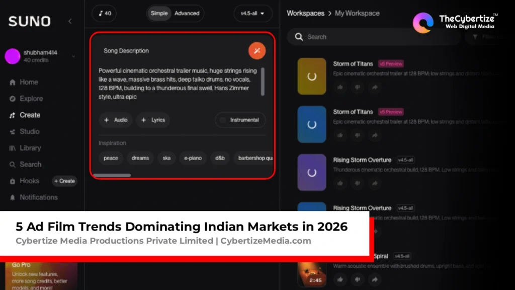 10 Suno AI Prompts for Powerful BGM for Your Ad Film 2026