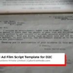 Free Ad Film Script Template