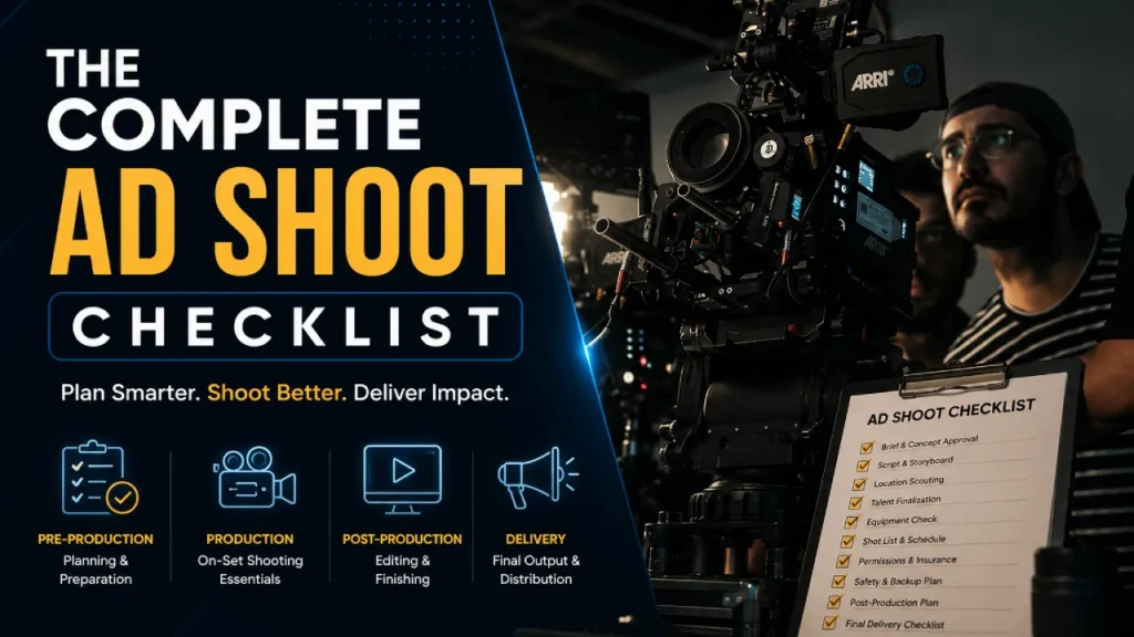 The Complete Ad Shoot Checklist by Cybertize Media