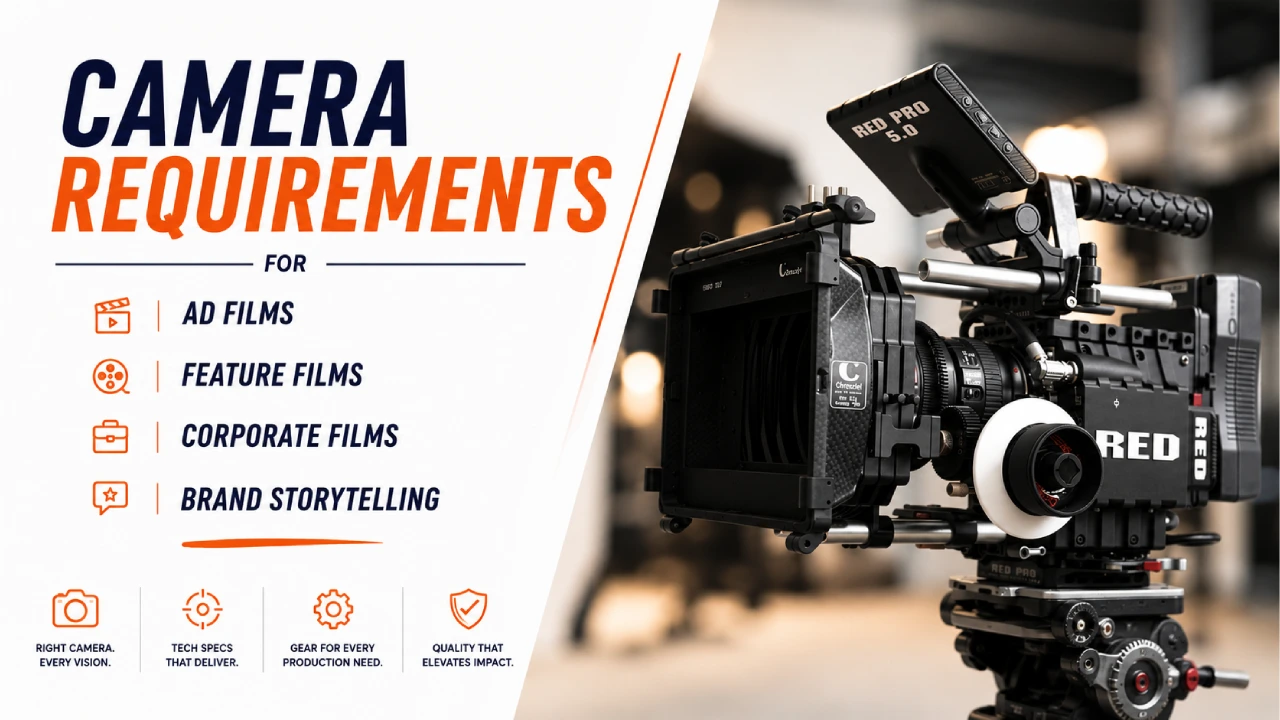 Camera Requirements for Ad Films, Feature Films, Corporate Films, and Brand Storytelling