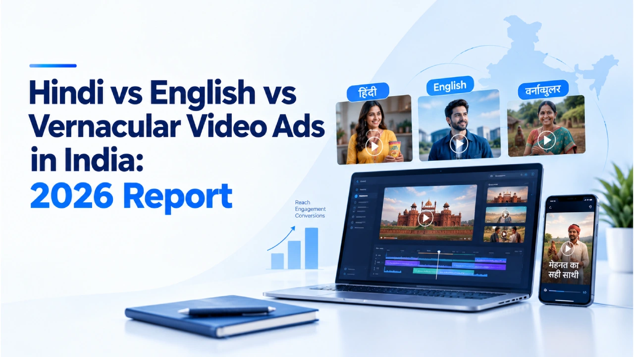 Hindi vs English vs Vernacular Video Ads in India: 2026 Report
